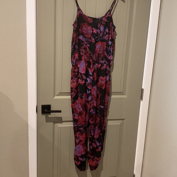 AQUA Floral Jumpsuit S - Picture 9 of 12